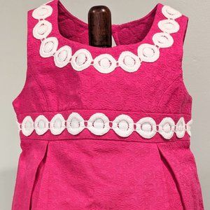 Lilly Pulitzer Pink Dress with white dots, Size 2